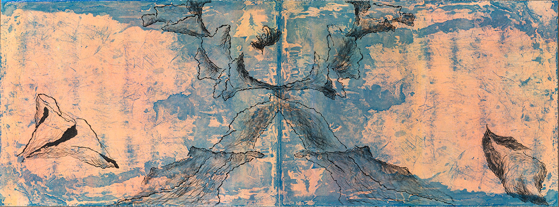Relief, etching and drypoint, 18” x 48”