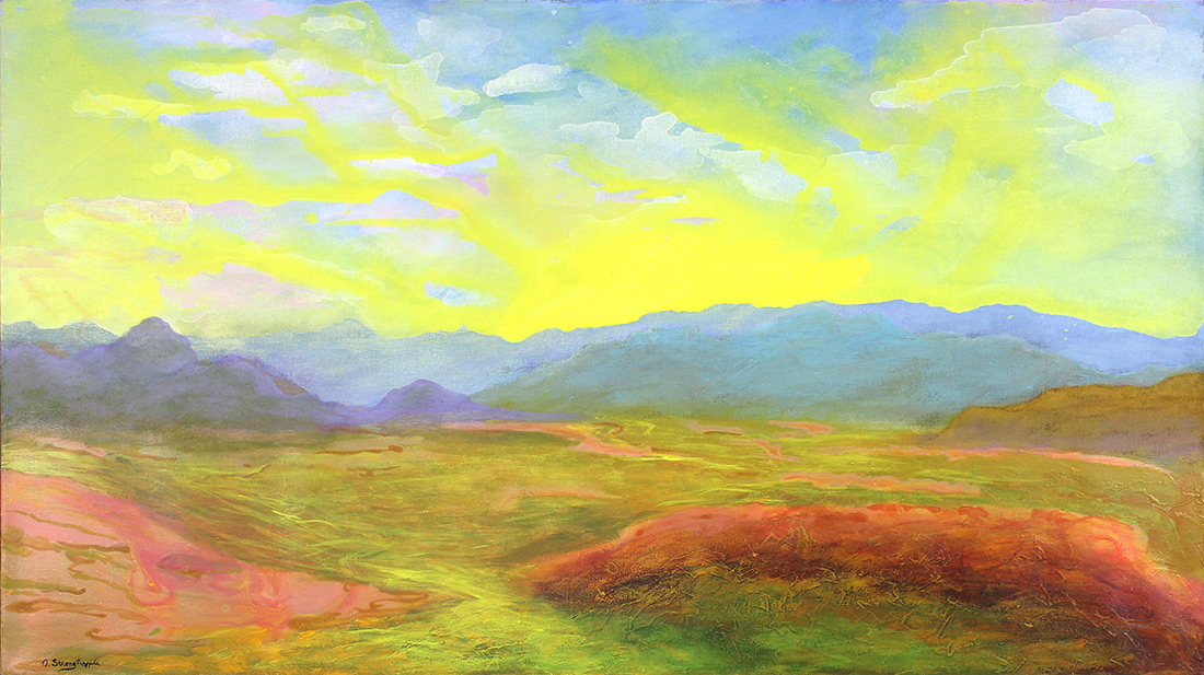 Acrylic, 25” x 52”