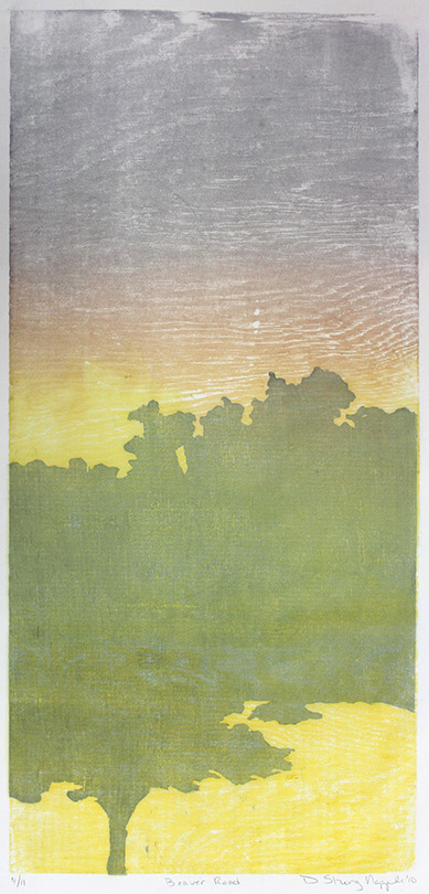 Woodcut, 27” x 14”
